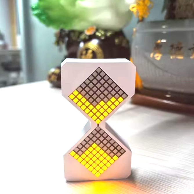 ⏳ 중력 감지 사이버 스타일 LED 전자 모래시계 / Jam Pasir Digital LED Cyber Style dengan Sensor Gravitasi – Timer 1–30 Menit