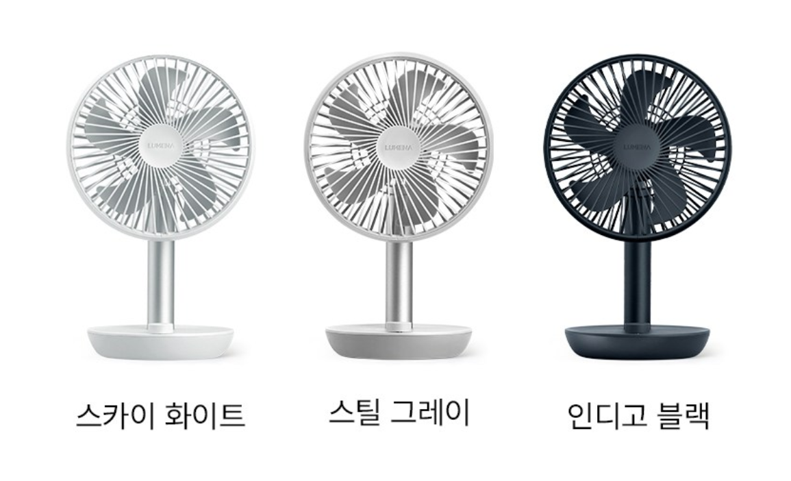 [KOREA] Lumena Kipas Sirkulator Nirkabel Meja FAN STAND 3Z