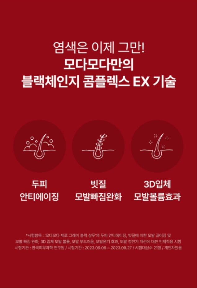 [다이소] 모다모다 제로그레이 블랙샴푸 기획세트