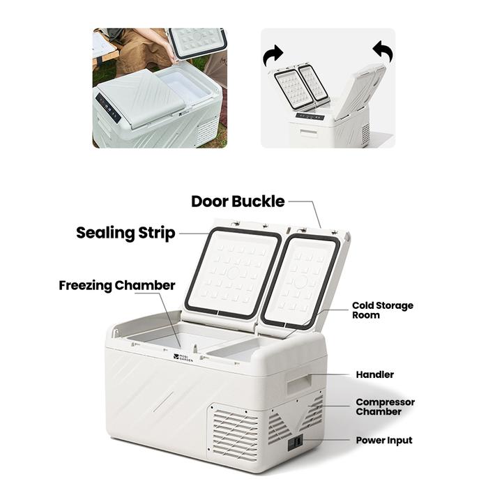 [중고] Kulkas Camping Mobi Garden NX23669002 Glamping Car Fridge 22L