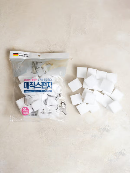 [다이소] 🧽✨ 미니 블록 매직 스펀지 20P / 🧽✨ Mini Block Magic Sponge 20P