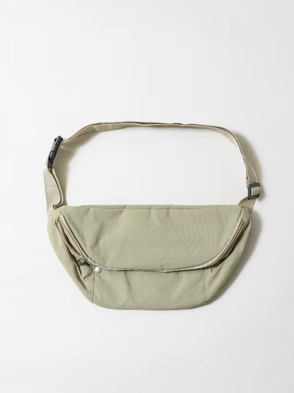 [다이소] 🎒 헬로어텀 포켓 크로스 힙색 – 베이지 / Hello Autumn Pocket Cross Waist Bag – Beige