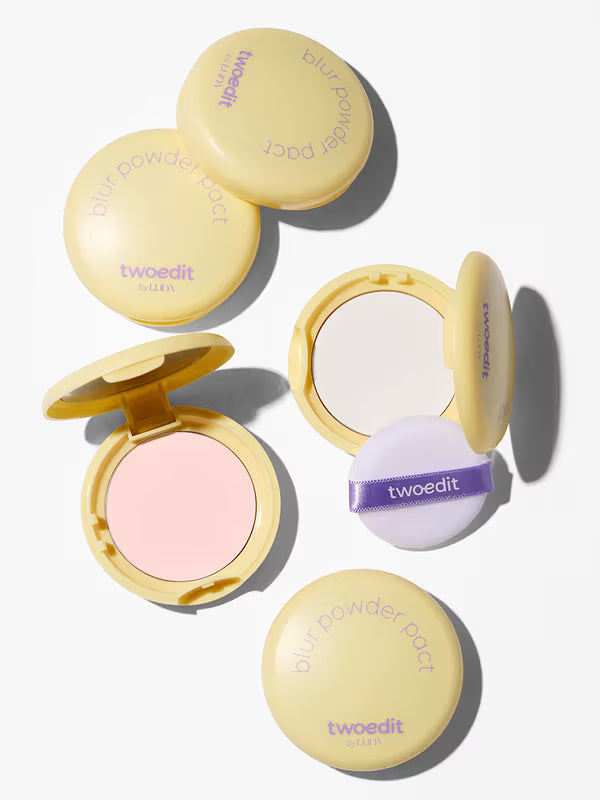 [다이소] 다이소 투에딧 바이 루나 블러 파우더 팩트 (01 페일핑크)/ Daiso Twoedit by LUNA Blur Powder Pact (01 Pale Pink)