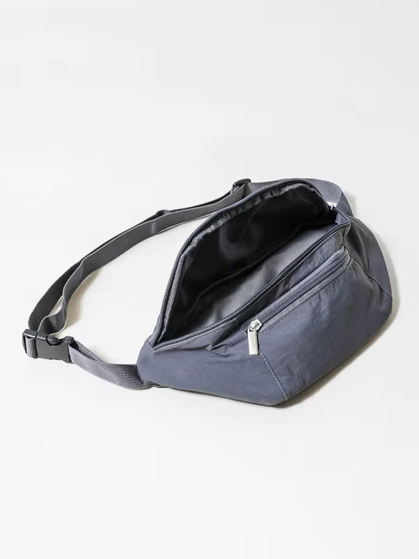 [다이소] 🎒 헬로어텀 포켓 크로스 힙색 – 그레이 / Hello Autumn Pocket Cross Waist Bag – Gray