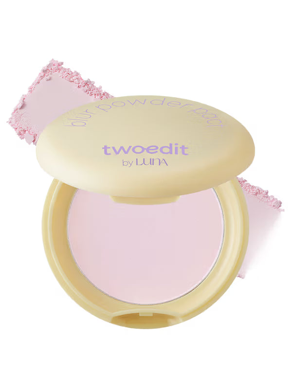 [다이소] 다이소 투에딧 바이 루나 블러 파우더 팩트 (01 페일핑크)/ Daiso Twoedit by LUNA Blur Powder Pact (01 Pale Pink)