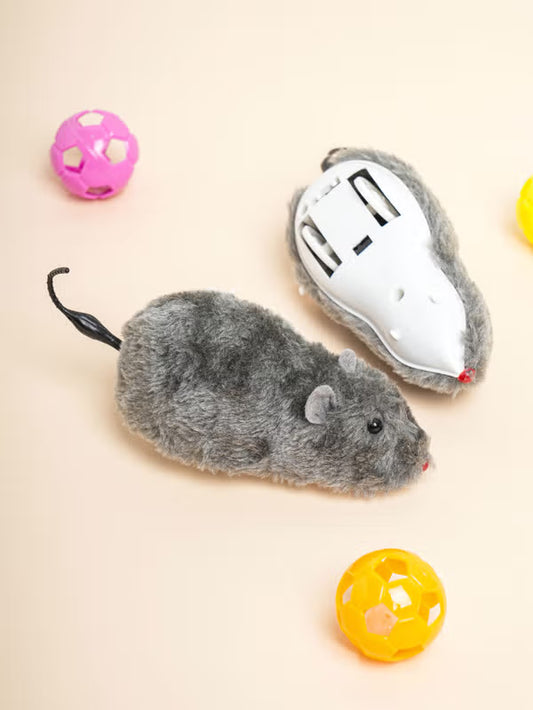 [다이소] [Pet] Mainan Tikus Pegas untuk Kucing / 🐭 [펫] 고양이용 태엽 쥐 완구