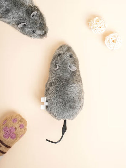 [다이소] [Pet] Mainan Tikus Pegas untuk Kucing / 🐭 [펫] 고양이용 태엽 쥐 완구