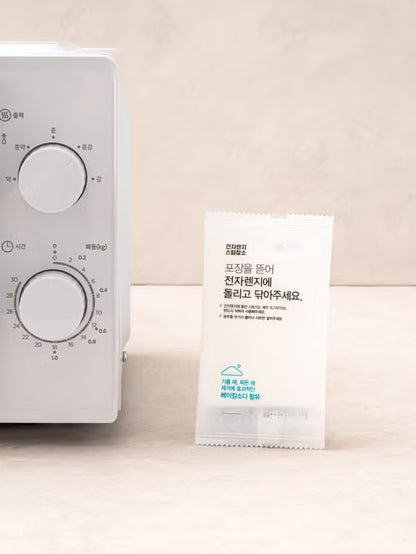 [다이소] BEST 전자레인지 클리너 (4매입) / Daiso BEST Microwave Cleaner (4 lembar)