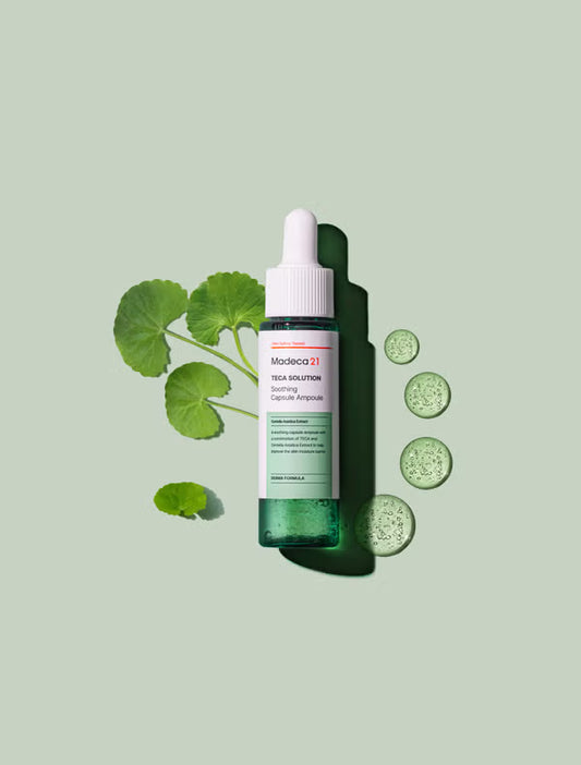 [다이소] BEST 마데카21 테카 솔루션 수딩 캡슐 앰플 30 ml / BEST Madeca21 Teca Solution Soothing Capsule Ampoule 30ml