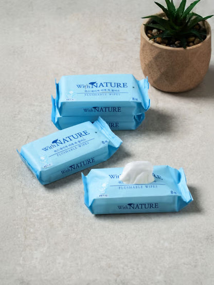 [다이소] 🧻 BEST 미니 포켓 비데 티슈 8매입 × 4개  / BEST Mini Pocket Bidet Tissue 8 lembar × 4 pack