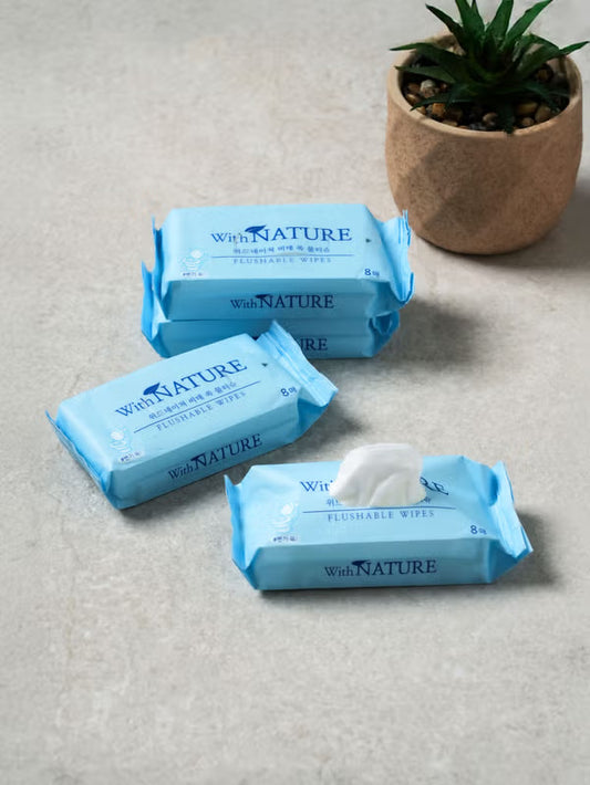 [다이소] 🧻 BEST 미니 포켓 비데 티슈 8매입 × 4개  / BEST Mini Pocket Bidet Tissue 8 lembar × 4 pack