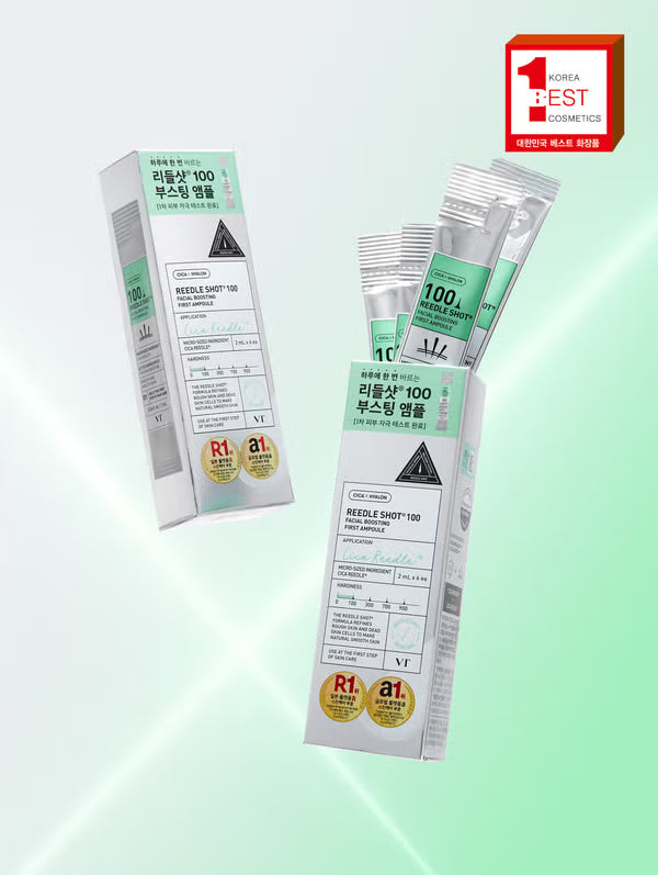 [다이소] BEST VT 리들샷 100 페이셜 부스팅 퍼스트 앰플 2ml*6개입 /  BEST VT Riddle Shot 100 Facial Boosting First Ampoule (2ml × 6 pcs)