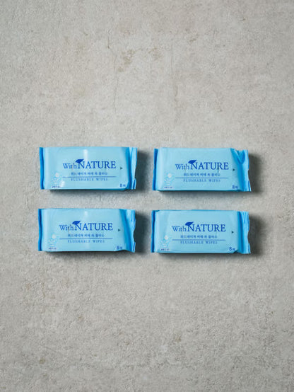 [다이소] 🧻 BEST 미니 포켓 비데 티슈 8매입 × 4개  / BEST Mini Pocket Bidet Tissue 8 lembar × 4 pack